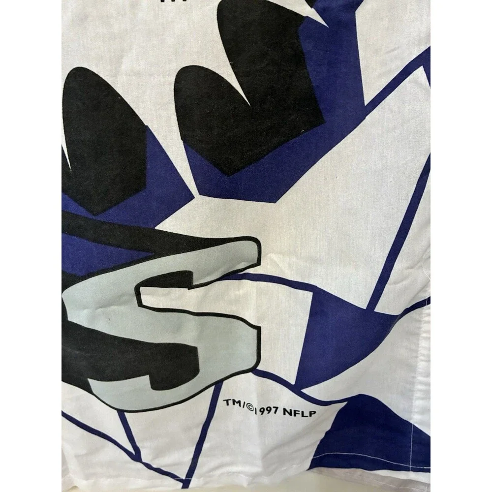 Rare Dallas Cowboys Fabric Shower Curtain 70”x72” Vintage 1997 NFL Football